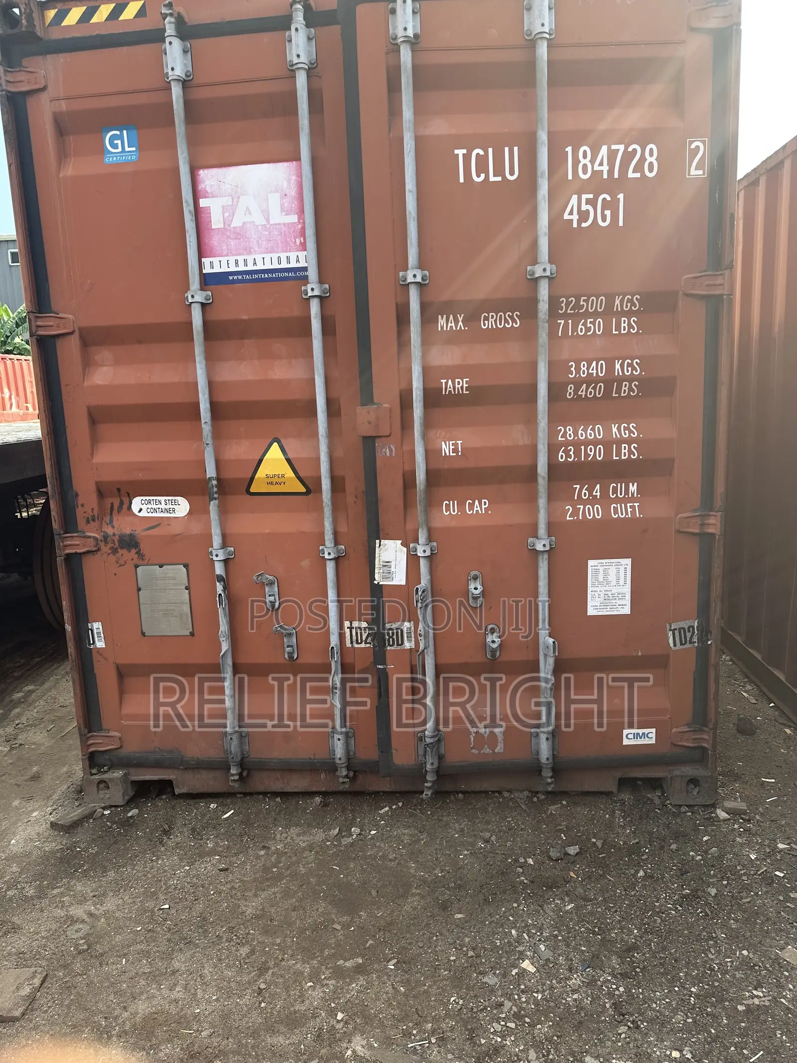 40ft Export Grade Container