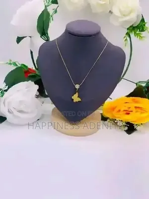 Elegant Gold-Plated Necklace and Earrings Set