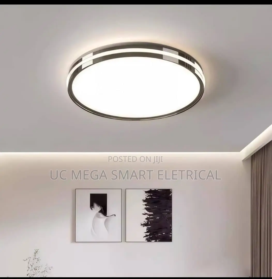 Modern Circular Led Ceiling Lamp 42w Creative Side Emitting Home Light