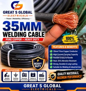 35mm Welding Cable – Pure Copper Flexible Cable