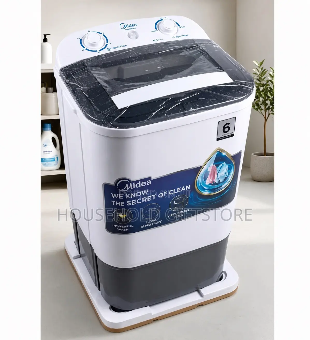 Midea 6kg Single Tub Washing Machine