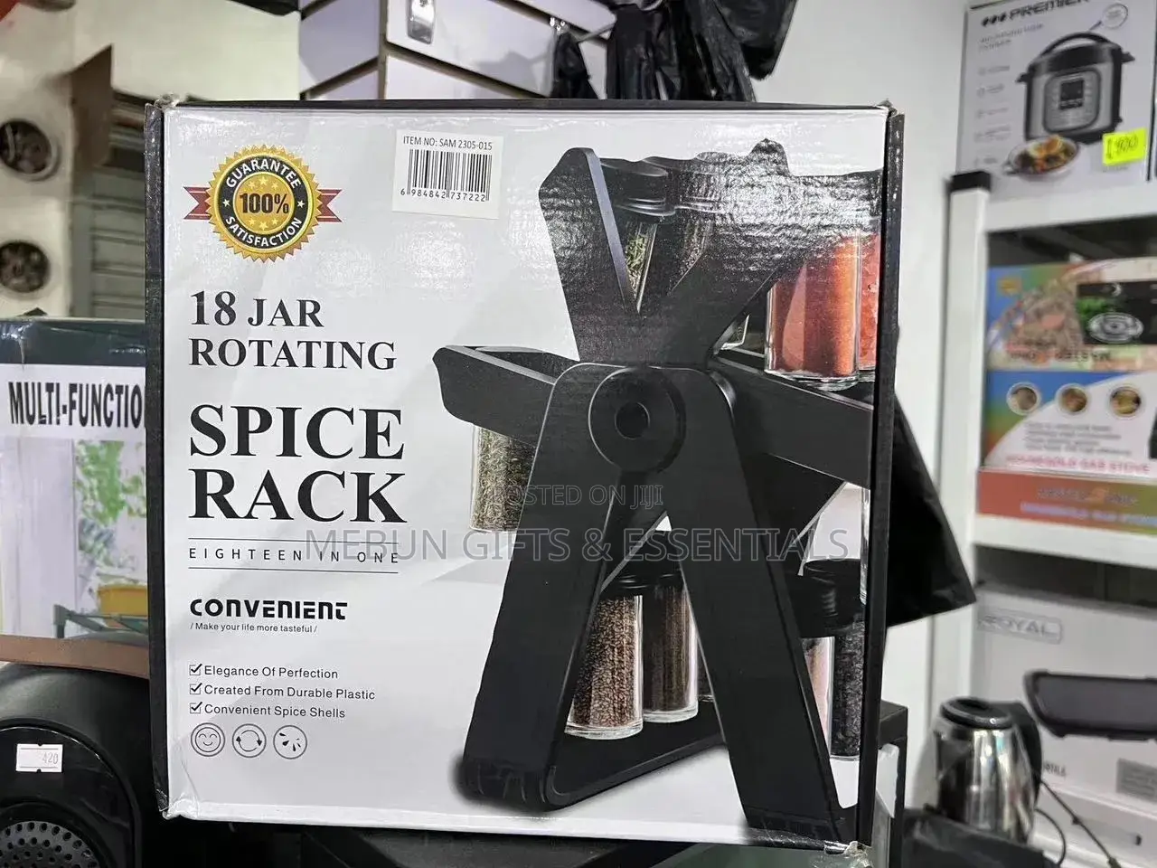 18 Jar Rotating Spice Jar