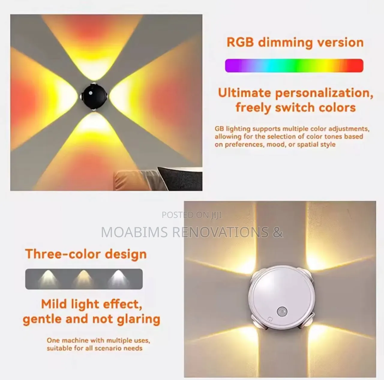 New Four Head Sensor Light
