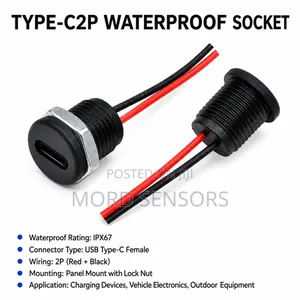 Wired Usb Type C Connector Panel Mount