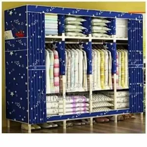 Universal Wooden Mobile Wardrobe - 4 Column