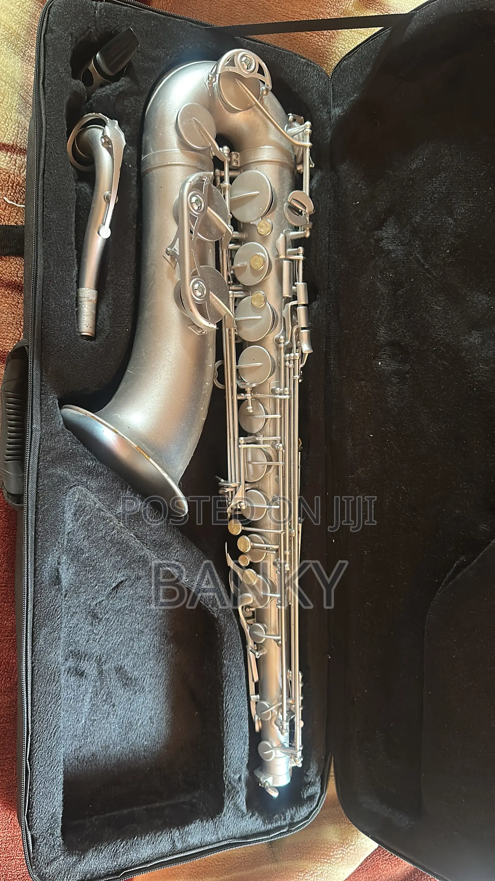 A Silver Tenor Saxophone