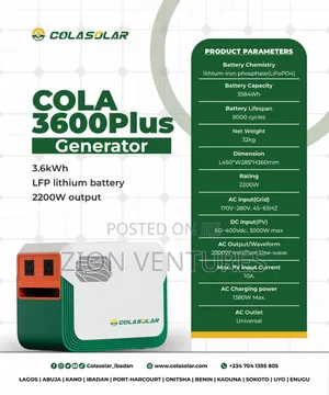 Colar 3.6kwh All in One