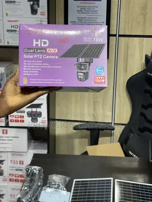 Solar Camera Uboxpro Aov Double Panel 18w Hd Camera