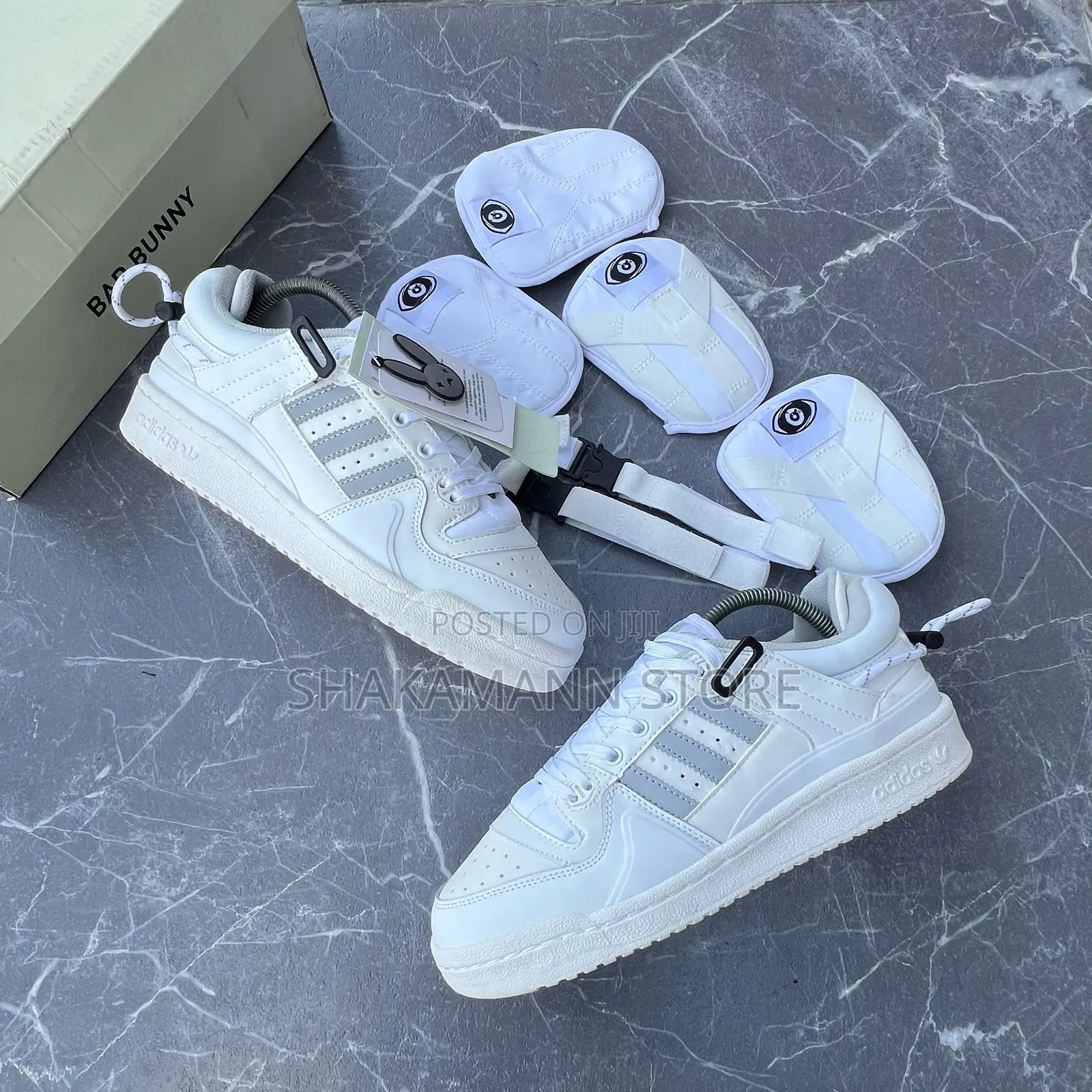 Original Bad Bunny Adidas Triple White