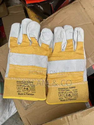 Leather Palm Safety Gloves – Heavy-duty Hand Protection Gloves