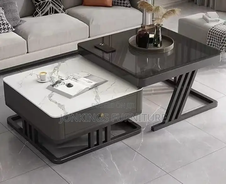 Modern Luxury Center Table With Storage Drawer
