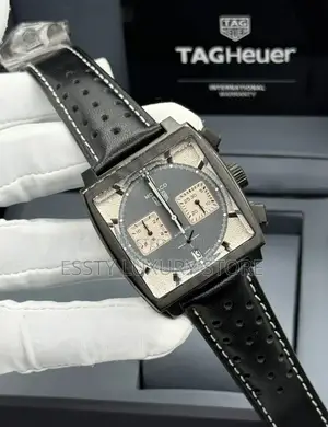 High Quality Luxury Tag Heuer Leather Wristwatch