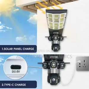 Integrated Solar Street Light With V380 Camers