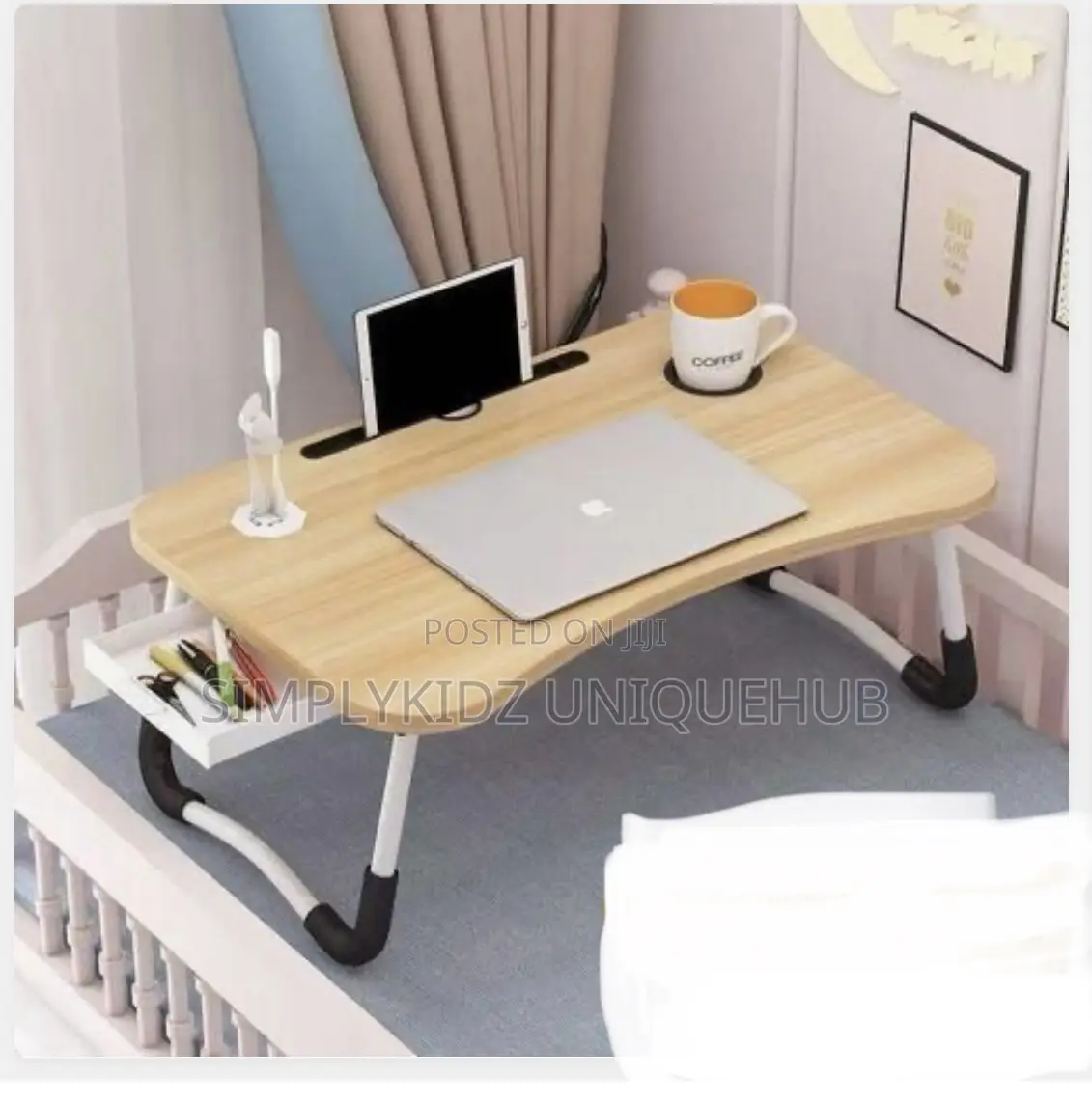 Foldable Laptop Bed Table With Drawer