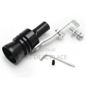 Universal Car Exhaust Muffler Turbo Sound Whistle Black
