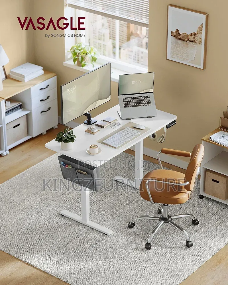 White Electric Standing Desk (Lsd132w01)