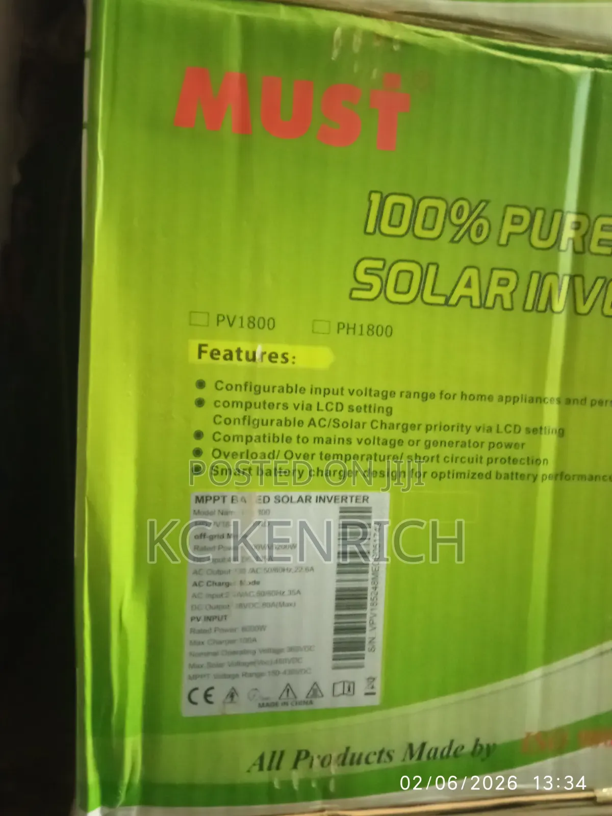 Must Hybrid Inverter 5kwh 48volts
