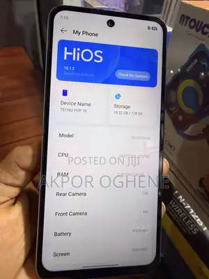 Tecno Pop 10 128 GB White