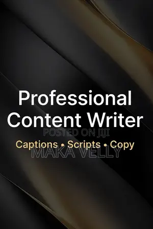 Professional Content Writer — Captions, Scripts Copy​ 