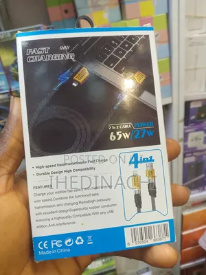 2 in 2 Faster Charging Cable 2meter
