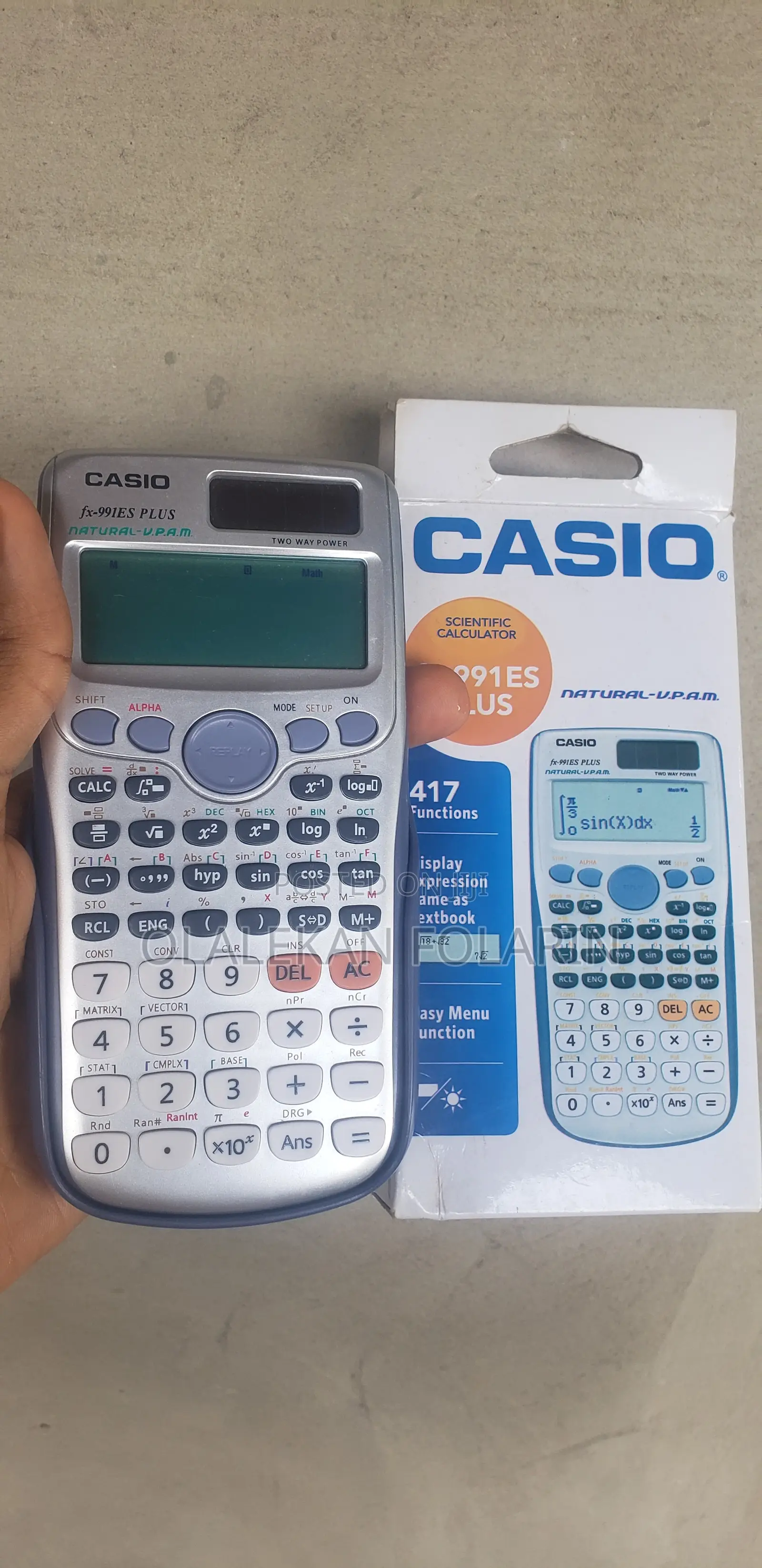 Casio Fx-991es Plus Natural Display Scientific Calculator