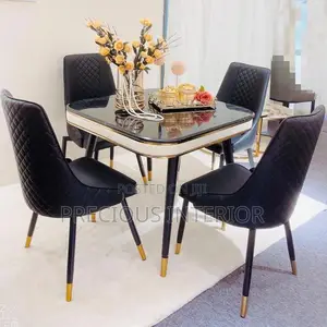 Marble Dining With 4 Chairs