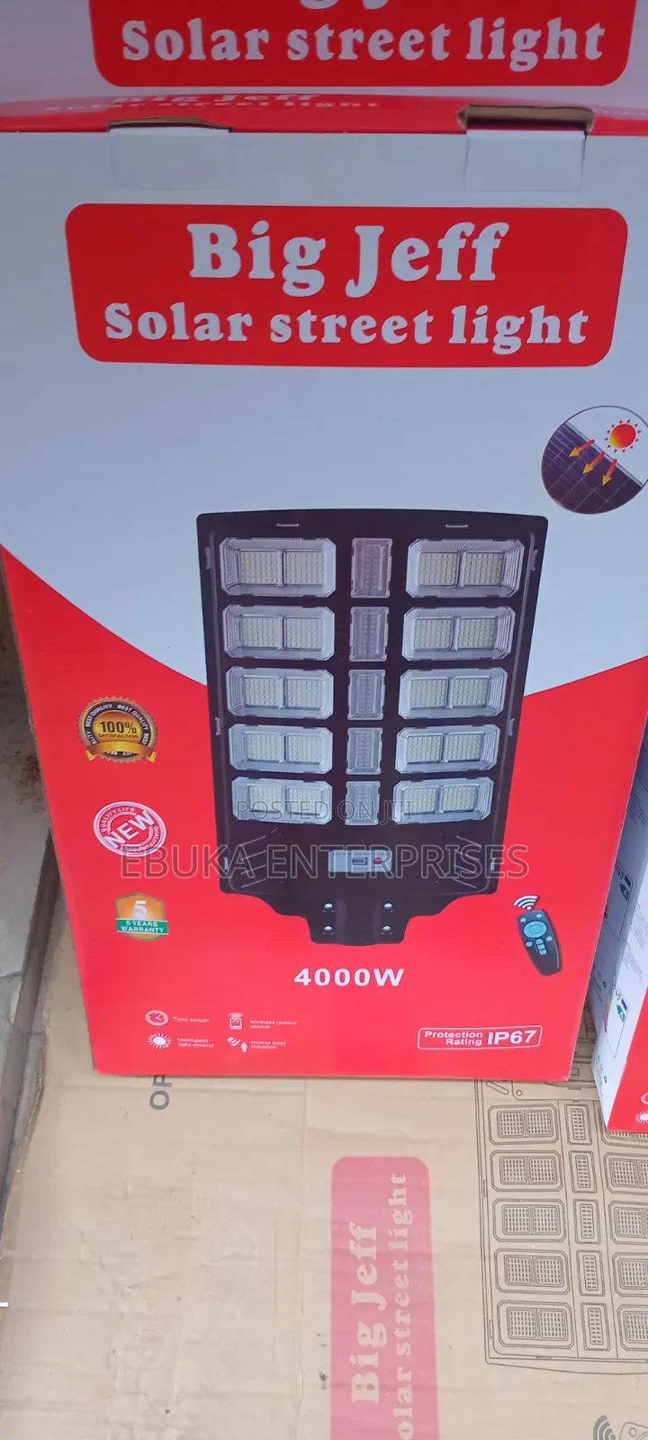 Big Jeff 4000w Solar Street Light