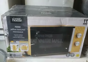 George Home 700w Yellow Textured Microwave