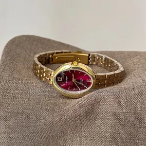 Elegant Luxury Women Wrist Watch With Red Dial – Premium Quartz Watch