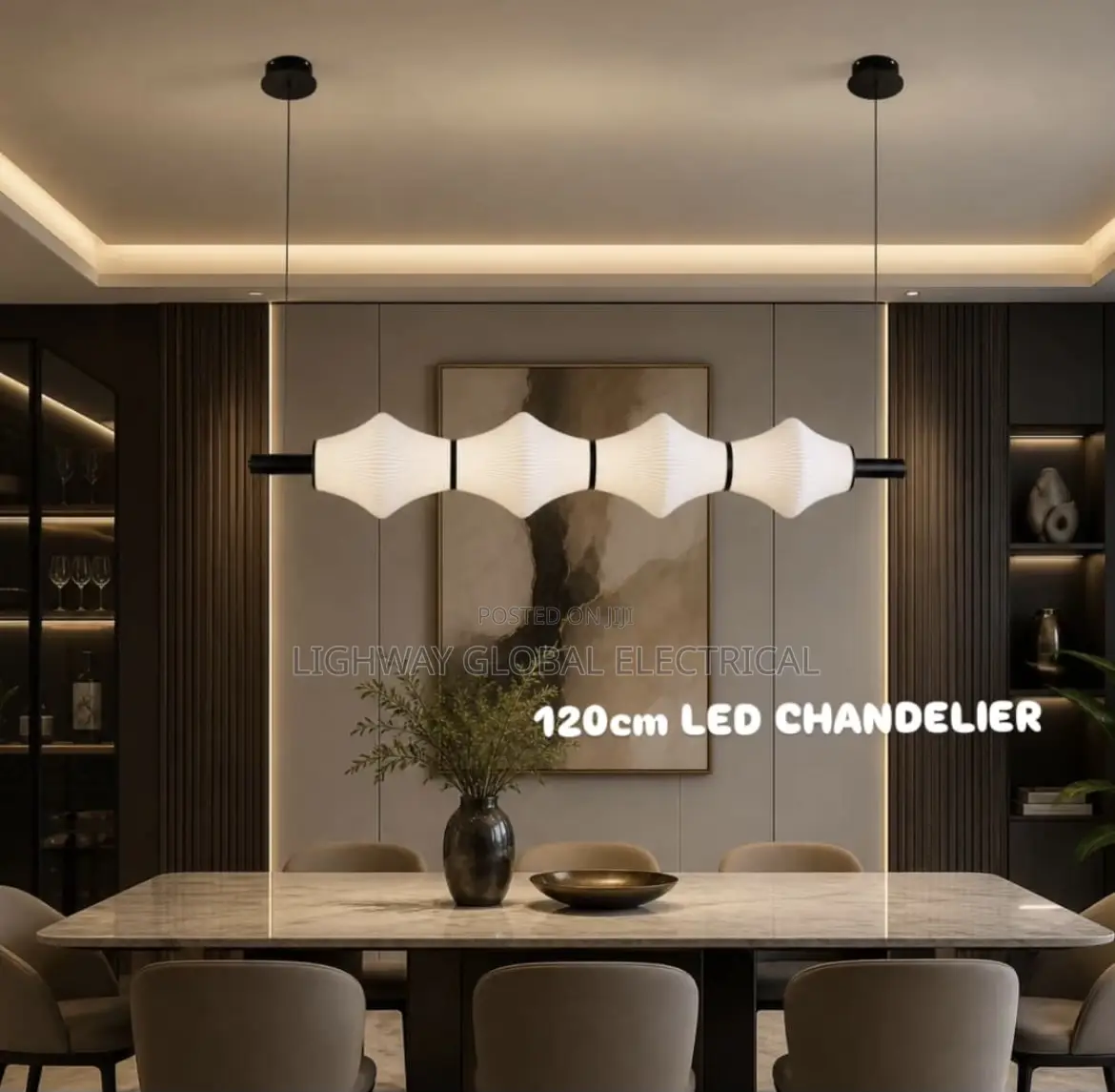 Falkland Loft Designer Dining Chandelier