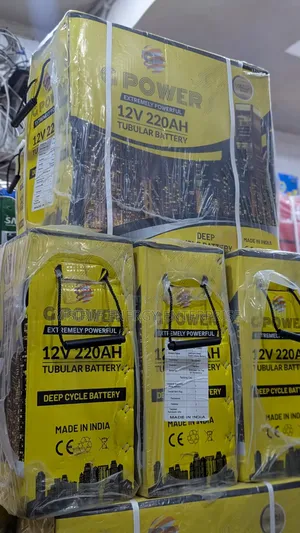 G Power 220ah Tall Tubular Battery