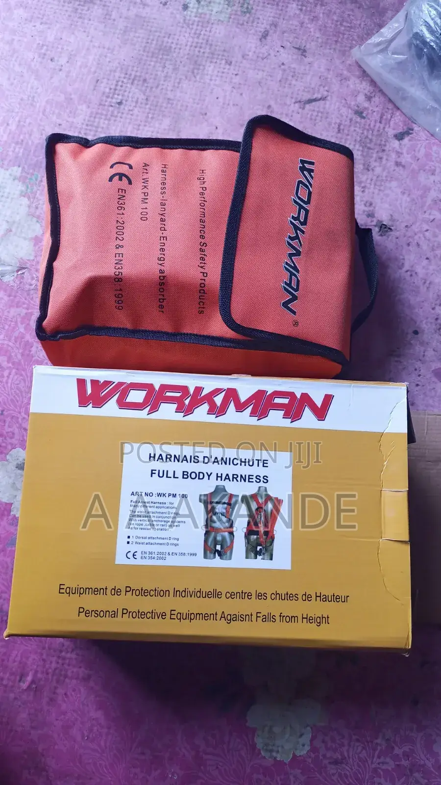Workman Safety Harness Belt Double Hook