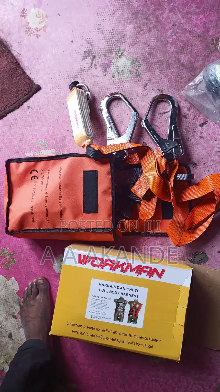 Workman Safety Harness Belt Double Hook