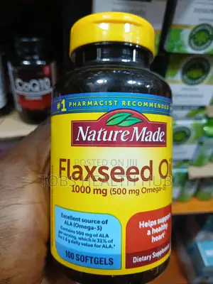 Nature Made Flaxseed Oil 1000mg – 100 Softgels | Omega-3 Supplement