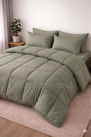 Polish Stripe Beddings Set With Pillowcase Duvet