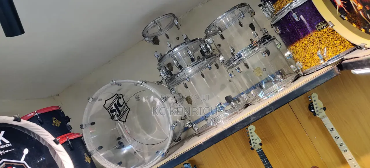 Transparent Drum Set