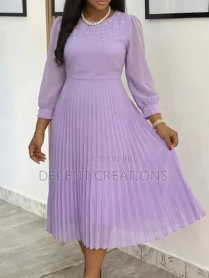Mid- Year Promo: Brand New Light Purple Chiffon Dress. Size XXL
