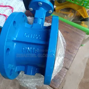 4" Flanged Rubber-Seated Wafer Butterfly Valve