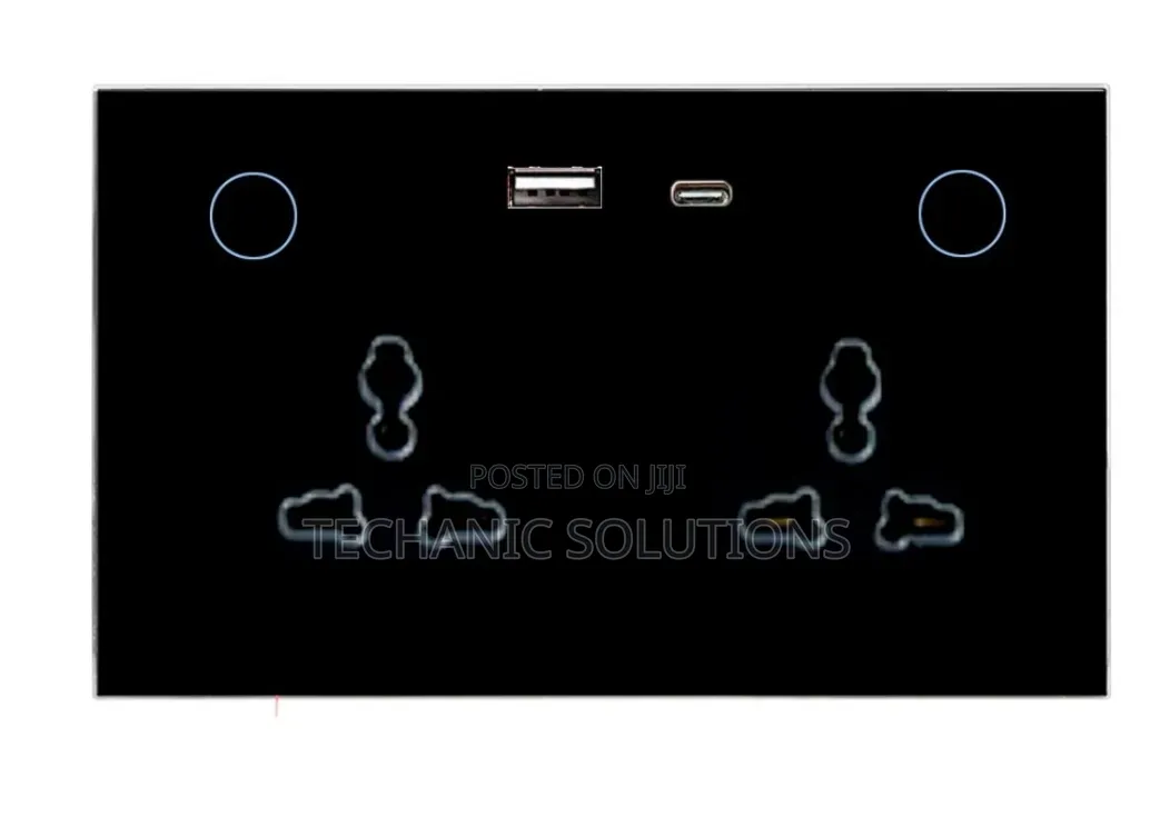 Tuya Smart 13a Double Socket With Usb + Usb C