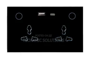 Tuya Smart 13a Double Socket With Usb + Usb C