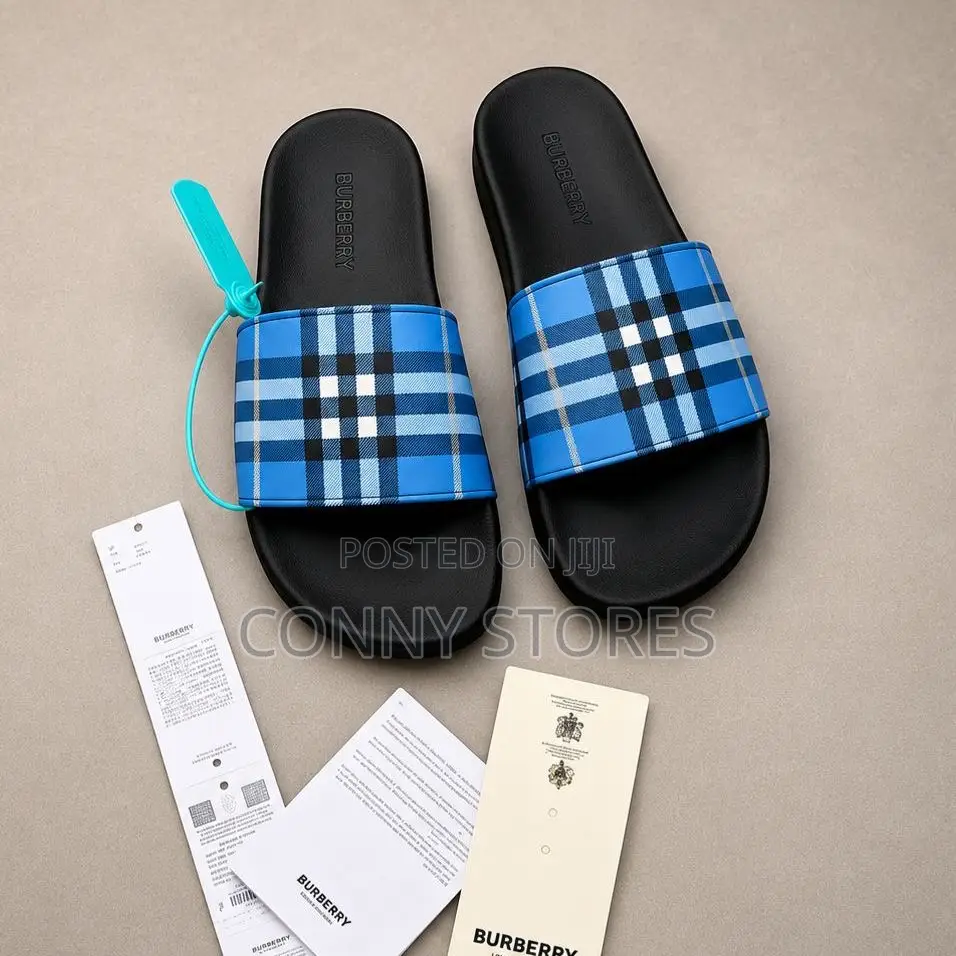 Burberry Check Slides |