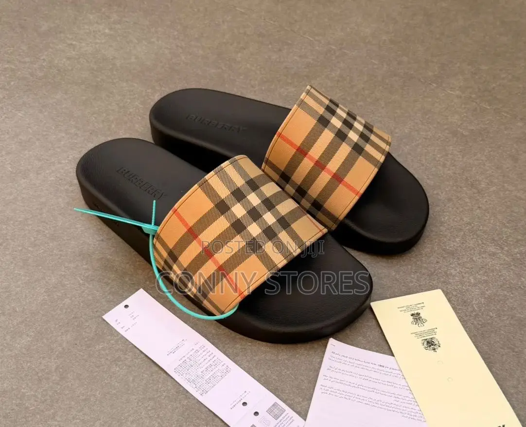 Burberry Check Slides |