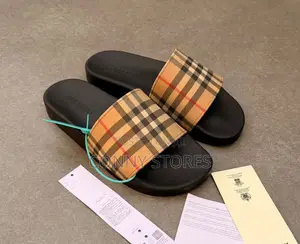 Burberry Check Slides |