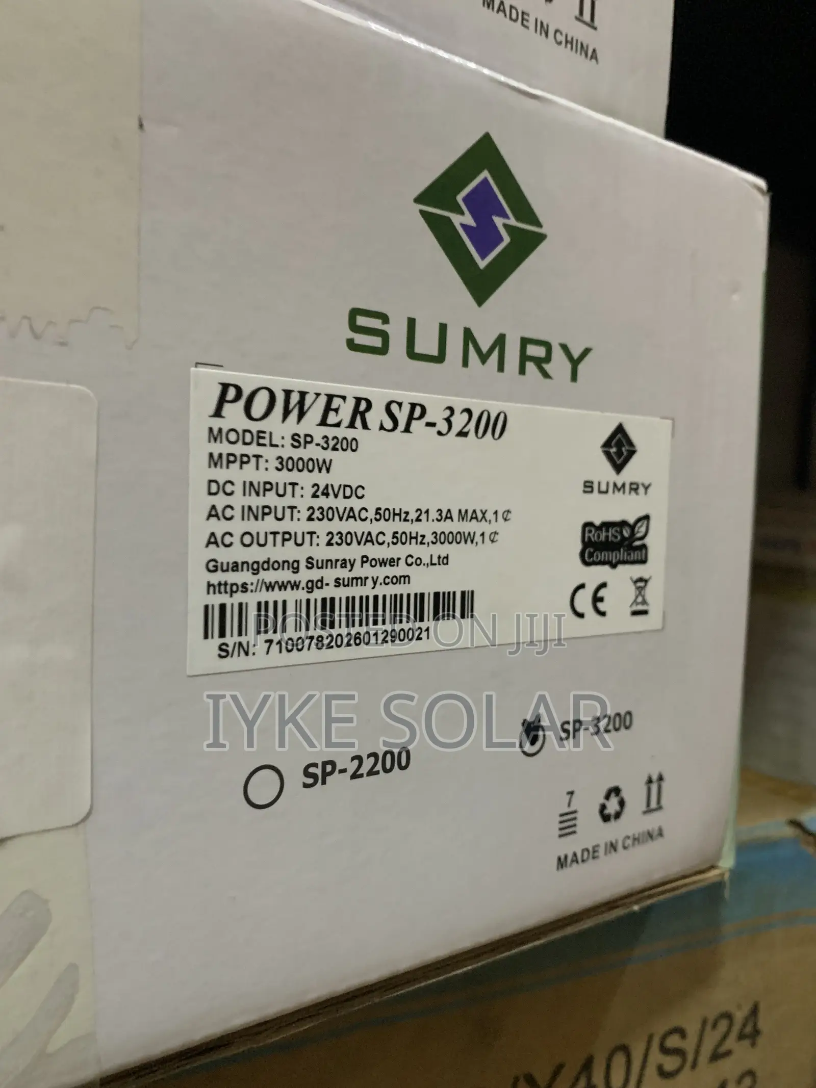 3.2kva 24v Sumry Hybrid Inverter