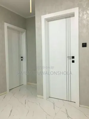 Water Resistant HDF Wooden Door With Complete Door Accessories