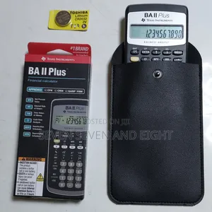 Ba Ii Plus Cfa Calculator+Pouch+Free Extra Battery