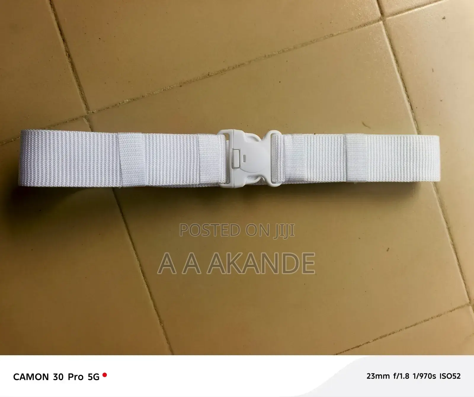 White Security Belt