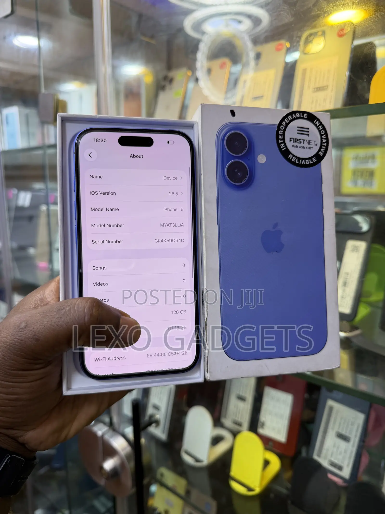 New Apple iPhone 16 128 GB Blue