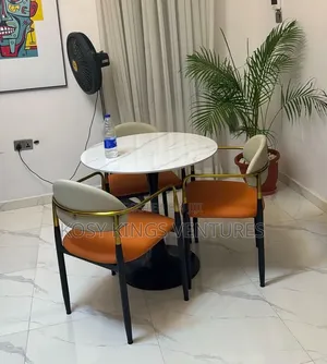 Elegant Round Table 3 Seater Dining Set