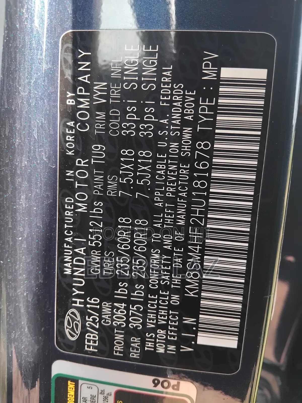 Hyundai Santa Fe 2017 Black